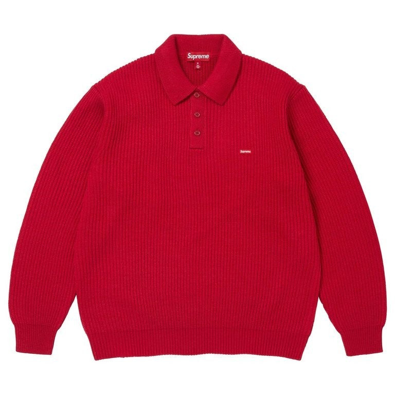 Supreme Small Box Sweater Polo (26FW) Red