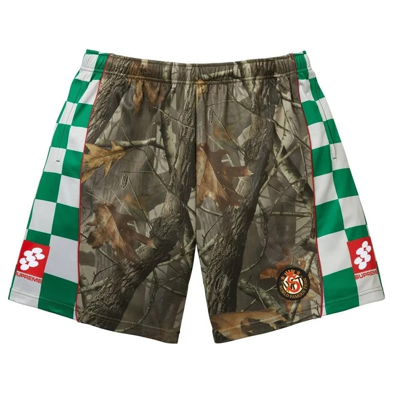 Supreme Checkerboard Soccer Short Realtree Hardwoods Camo