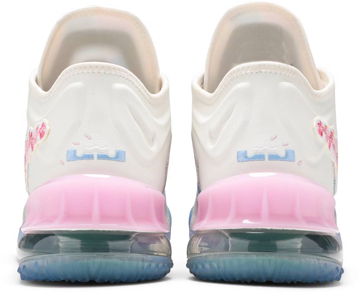CV7562-101 atmos Ã Nike LeBron 18 Low "Cherry Blossom" (Unisex)