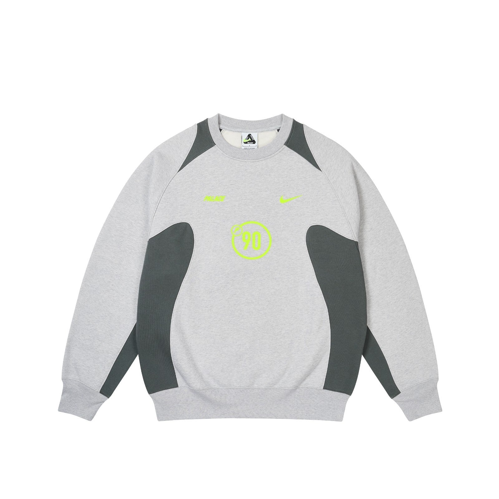 PALACE Nike Total P90 Crew Grey Marl