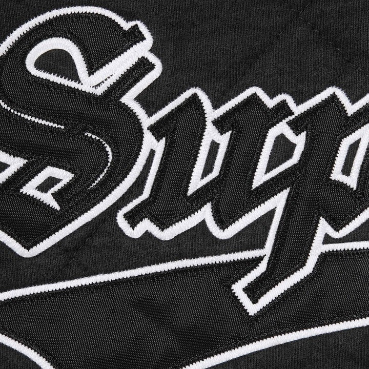 Supreme Quilted Zip Up Hooded Sweatshirt Black