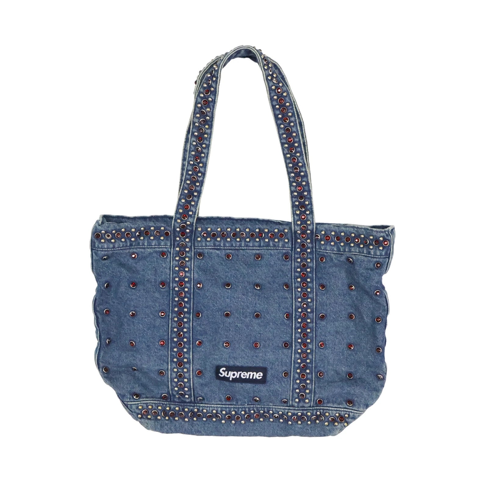 Supreme b.b. Simon Denim Tote Bag Washed Indigo
