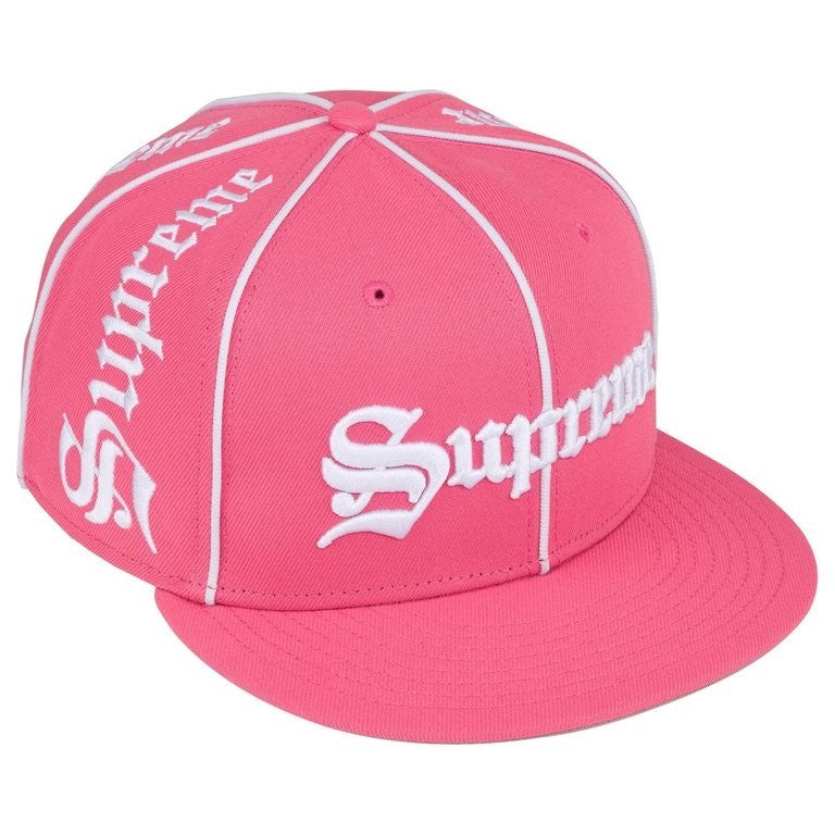 Supreme Piping Script New Era Pink