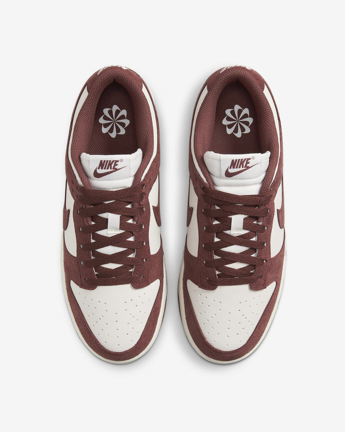 HJ7673-001 Nike Dunk Low Phantom Sail White Red Sepia (Women's)