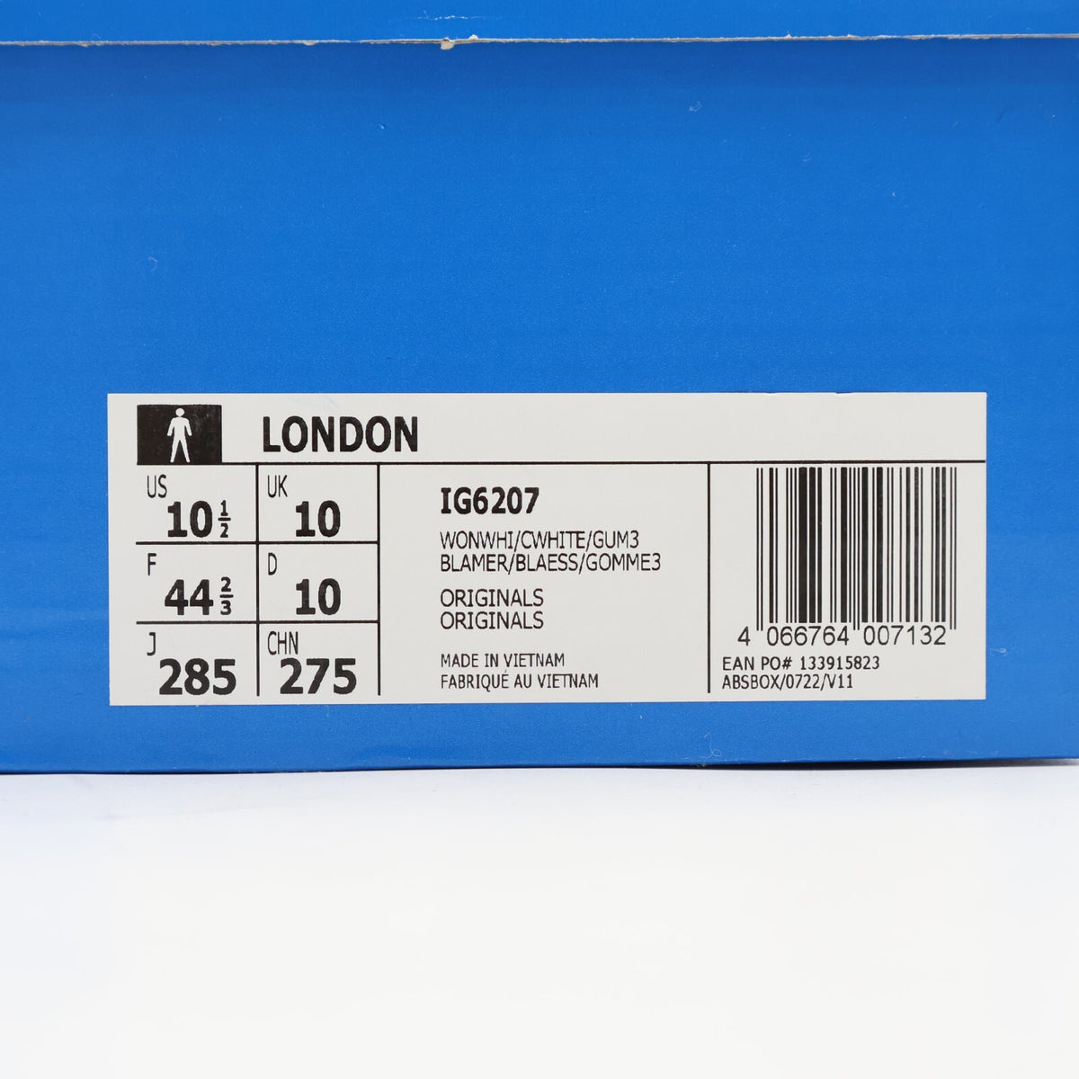 IG6207 adidas Originals London Wonder White Core White Gum (Men's)