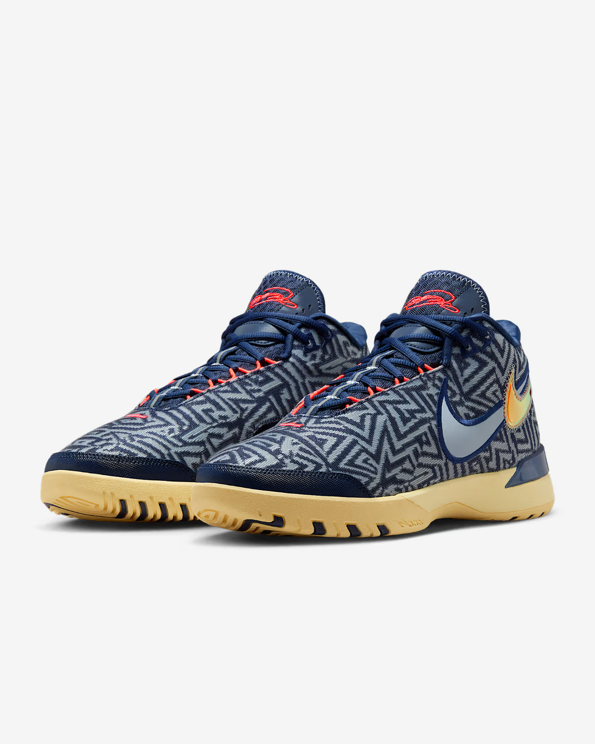 HF0711-401 Nike LeBron NXXT Genisus Midnight Navy Soft Yellow (Men's)