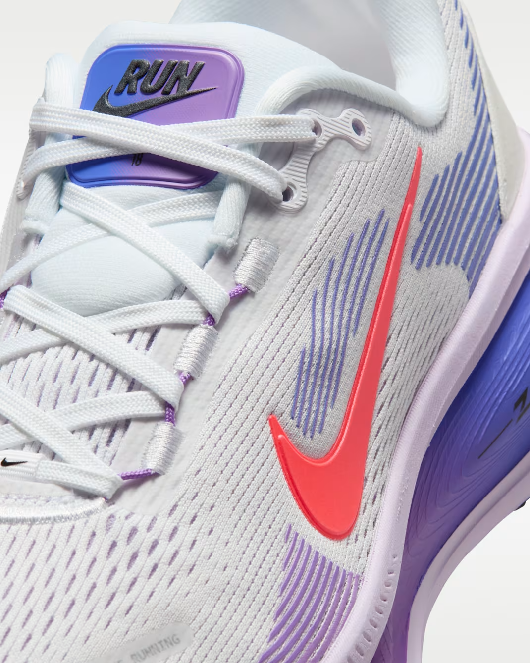 HM6804-112 Nike Vomero 18 White Violet Mist Sapphire Hot Lava (Women's)