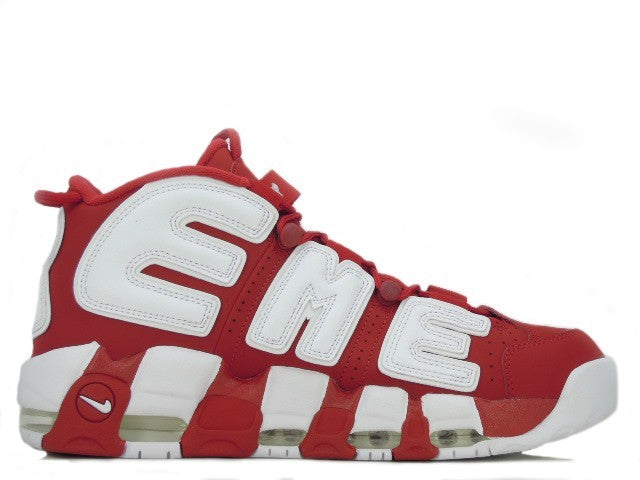 902290-600 Supreme Ã Nike Air More Uptempo "White/Red" (Men's)