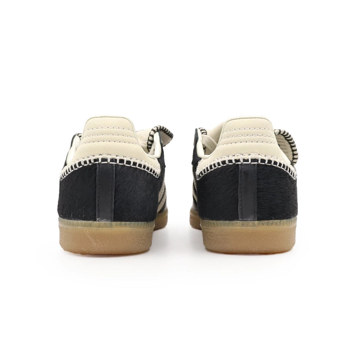 IE0580 Wales Bonner adidas Samba Pony Tonal Low Core Black Cream White (Men's)