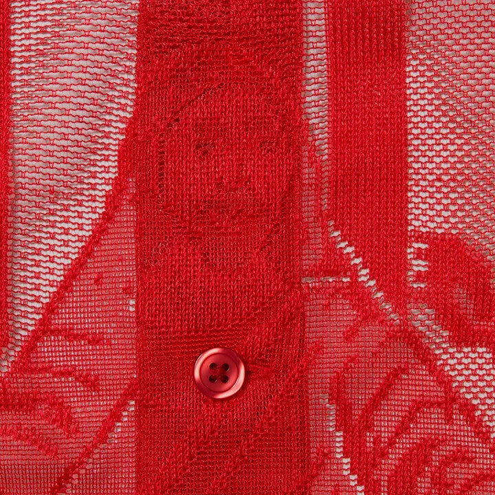 Supreme Last Supper Lace S/S Shirt Red
