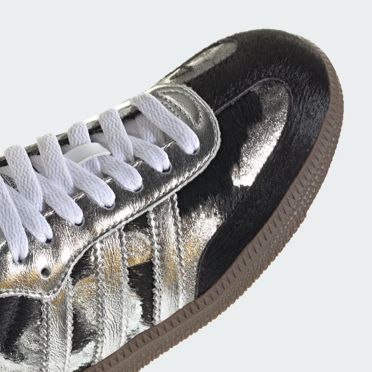 KJ2313 adidas Samba OG Pony Hair "Core Black/Silver Metallic" (Women's)