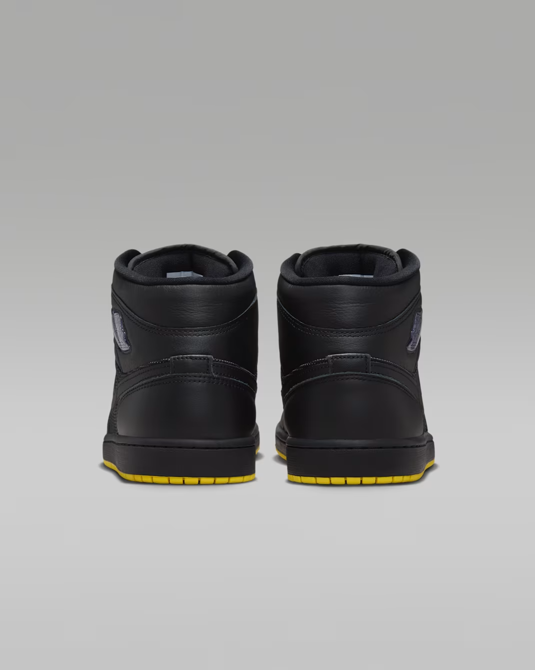 IO2052-001 Nike Air Jordan 1 Mid SE "Black/Opti Yellow" (Men's)