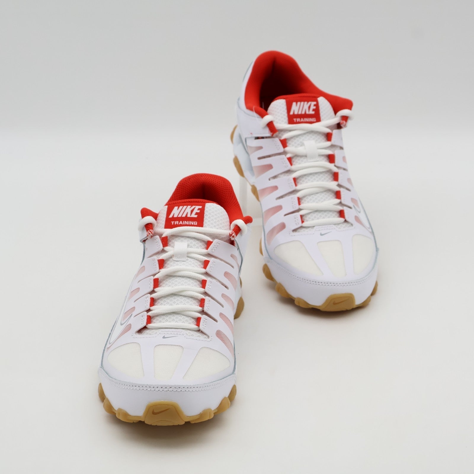 621716-103 Nike Reax 8 TR White Wolf Grey Chile Red White (Men's)