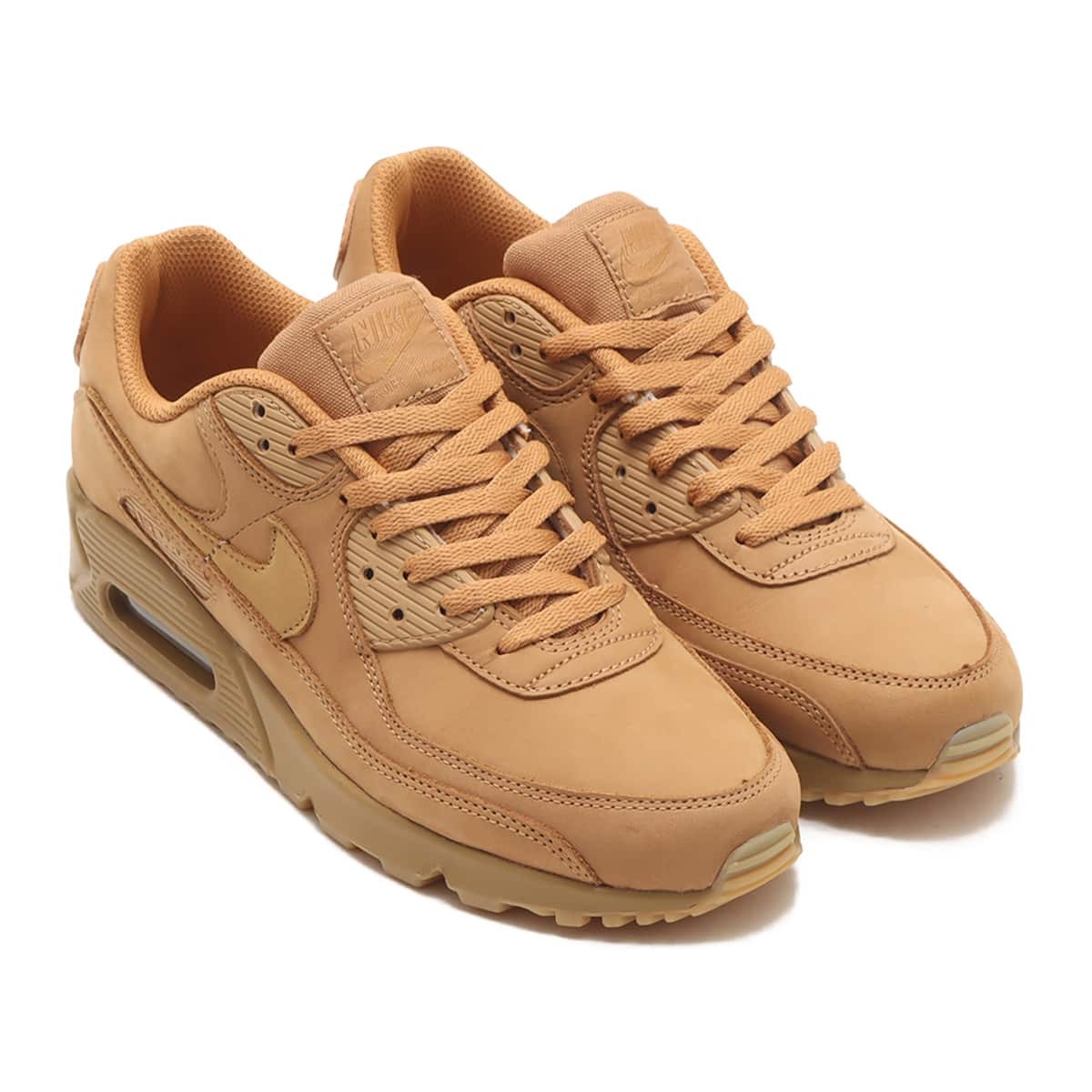FZ5102-299 Nike Air Max 90 PRM FlaxGum Light BrownWheat (Men's)