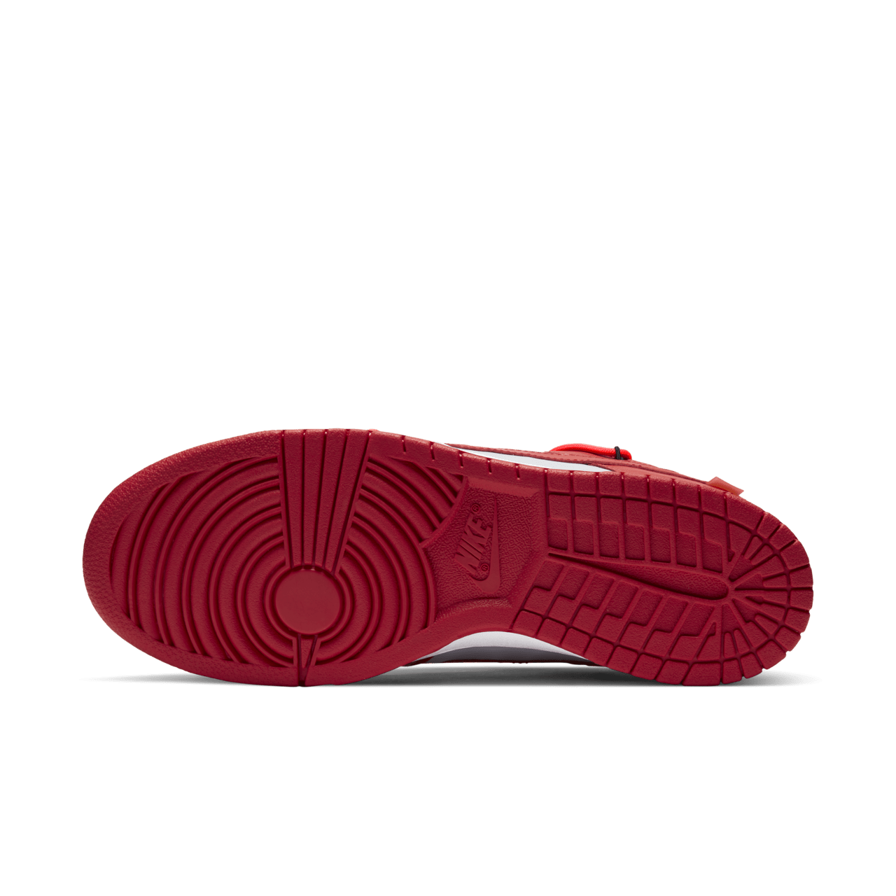 CT0856-600 Off-White Ã Nike Dunk Low University Red Wolf Grey (Men's)