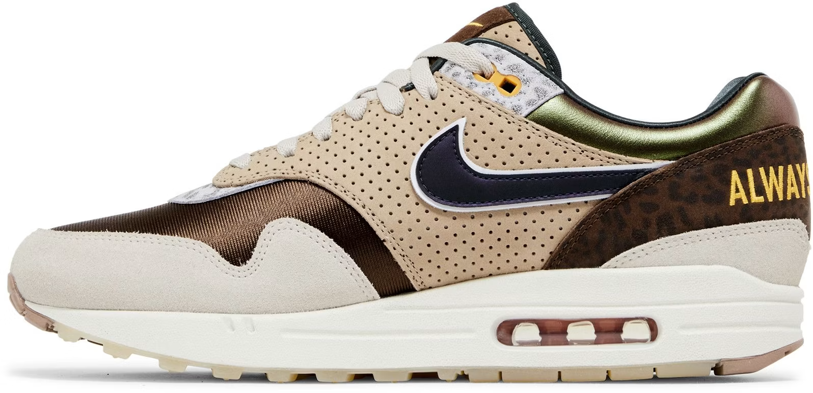 HQ2640-200 Nike Air Max 1 '87 PRM "Tan/Green/Cream" (Men's)