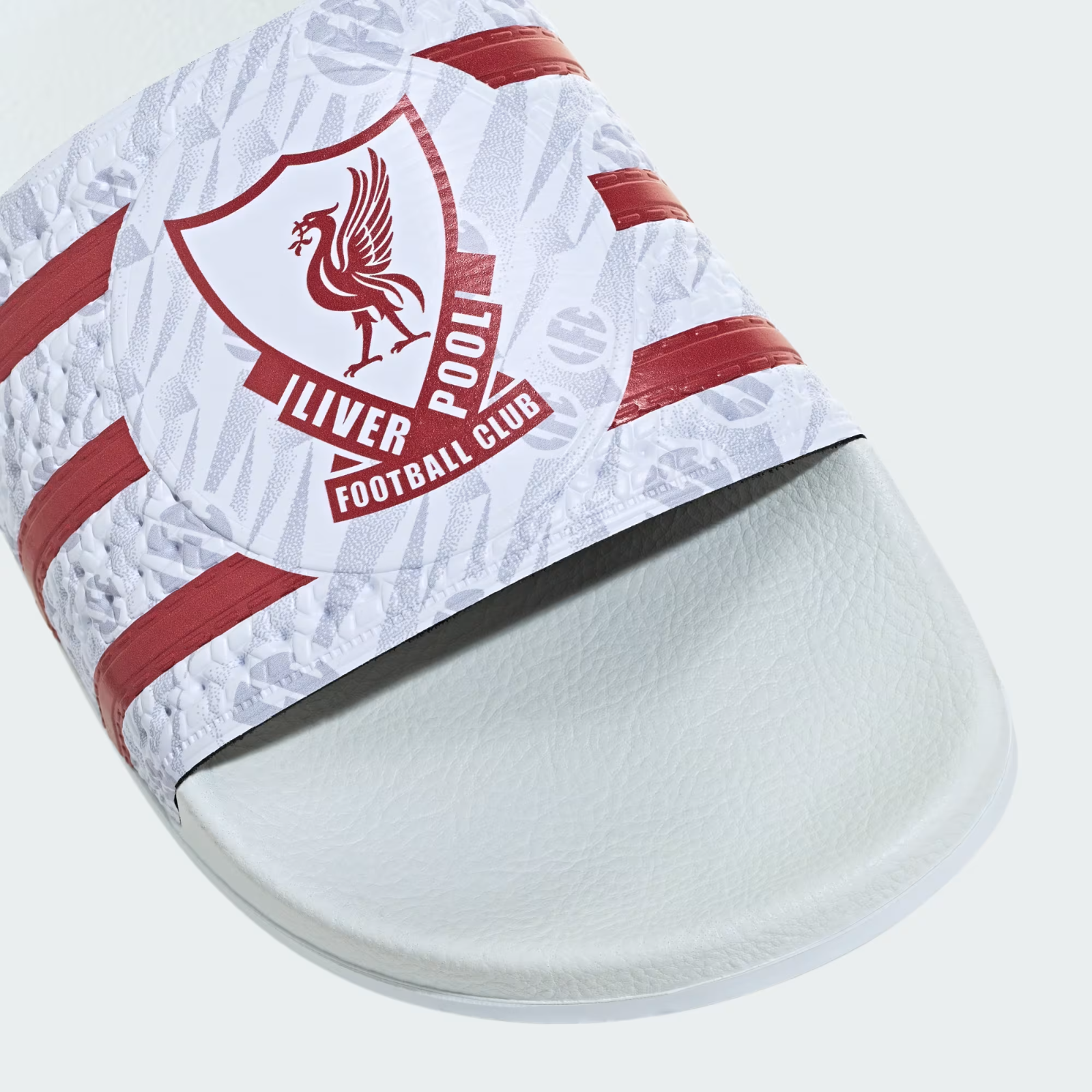 KH7147 Liverpool FC adidas Adilette Slide Footwear White/Strawberry Red (Men's)