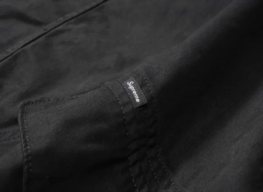 Supreme Hooded Raglan Jacket "Black"
