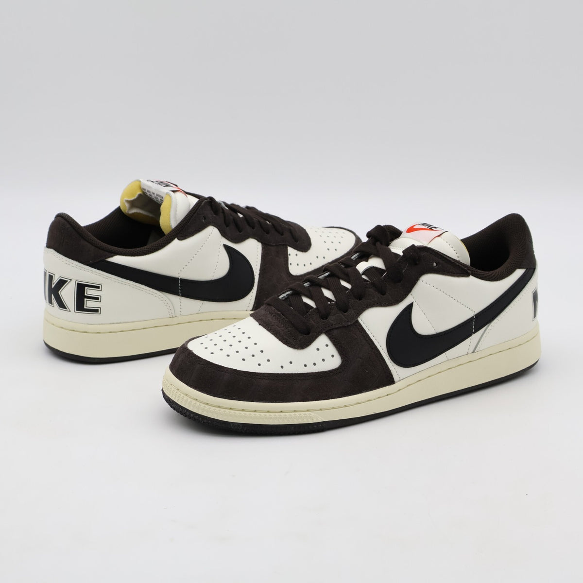 FN7815-200 Nike Terminator Low Croc Velvet Brown Black Sail Coconut Milk (Men's)
