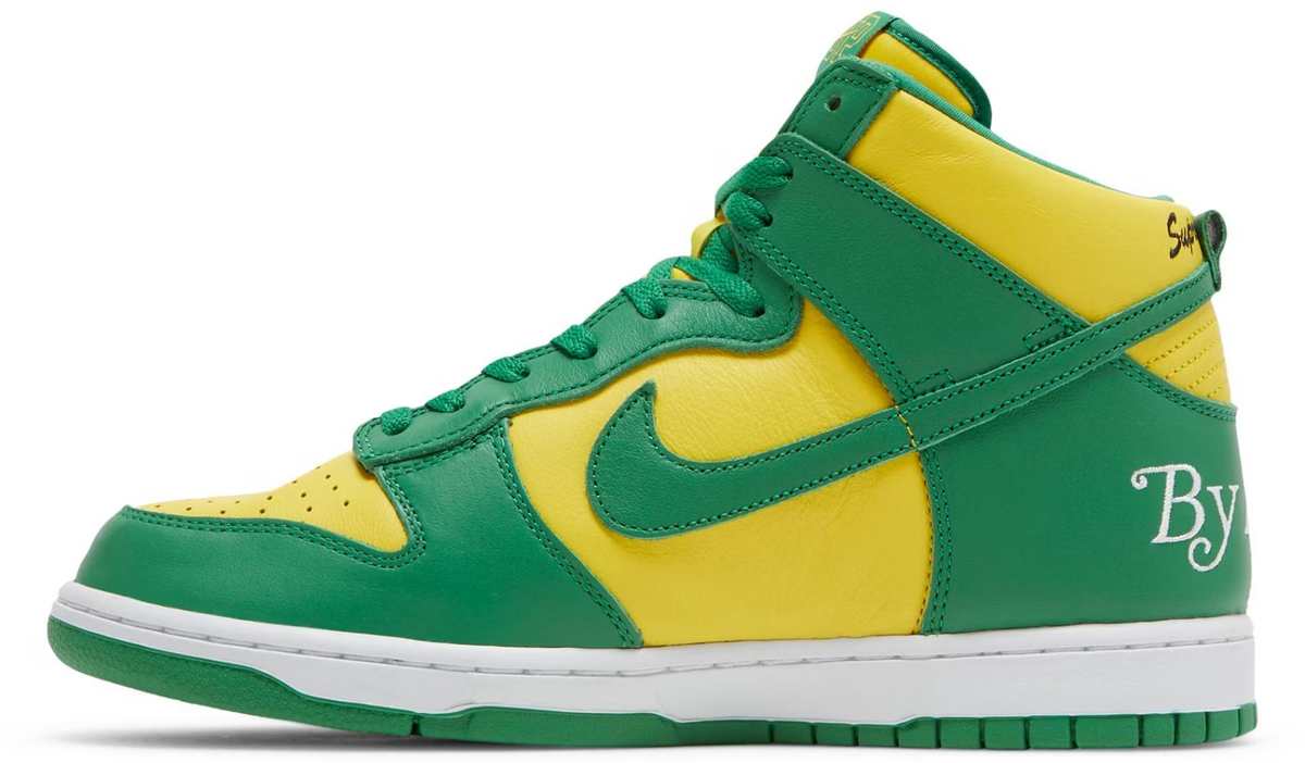 DN3741-700 Supreme Ã Nike SB Dunk High By Any Means "Brazil" (Men's)