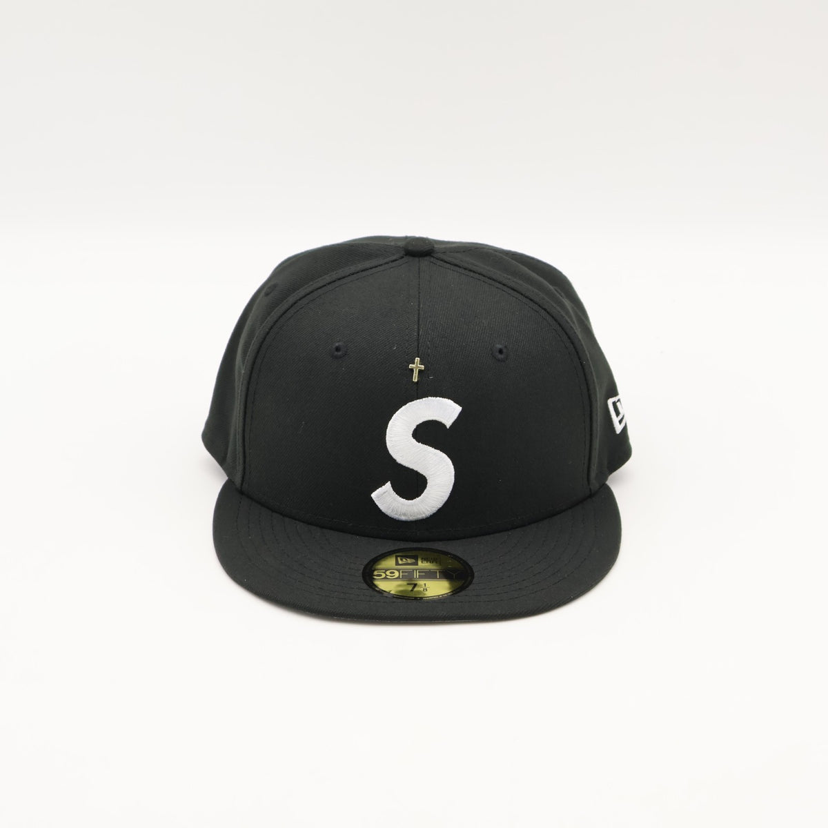 Supreme Gold Cross S Logo New Era Black