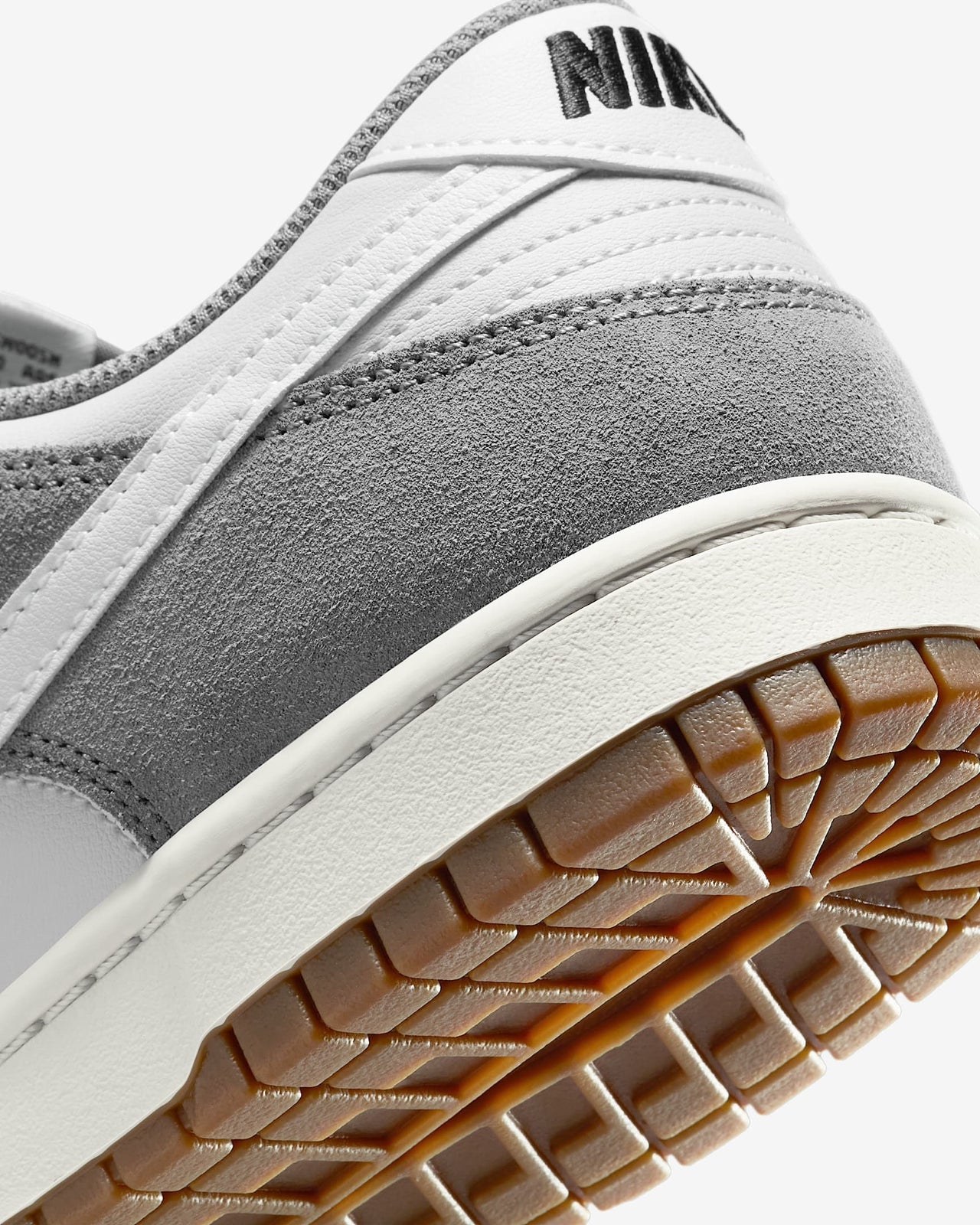 IB6399-001 Nike Dunk Low Grey Suede (Men's)