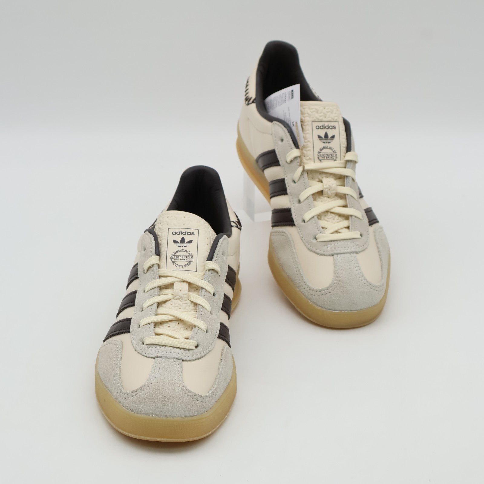 JQ1748 adidas Originals Gazelle Indoor Wonder White Dark Brown Gum Four (Men's)