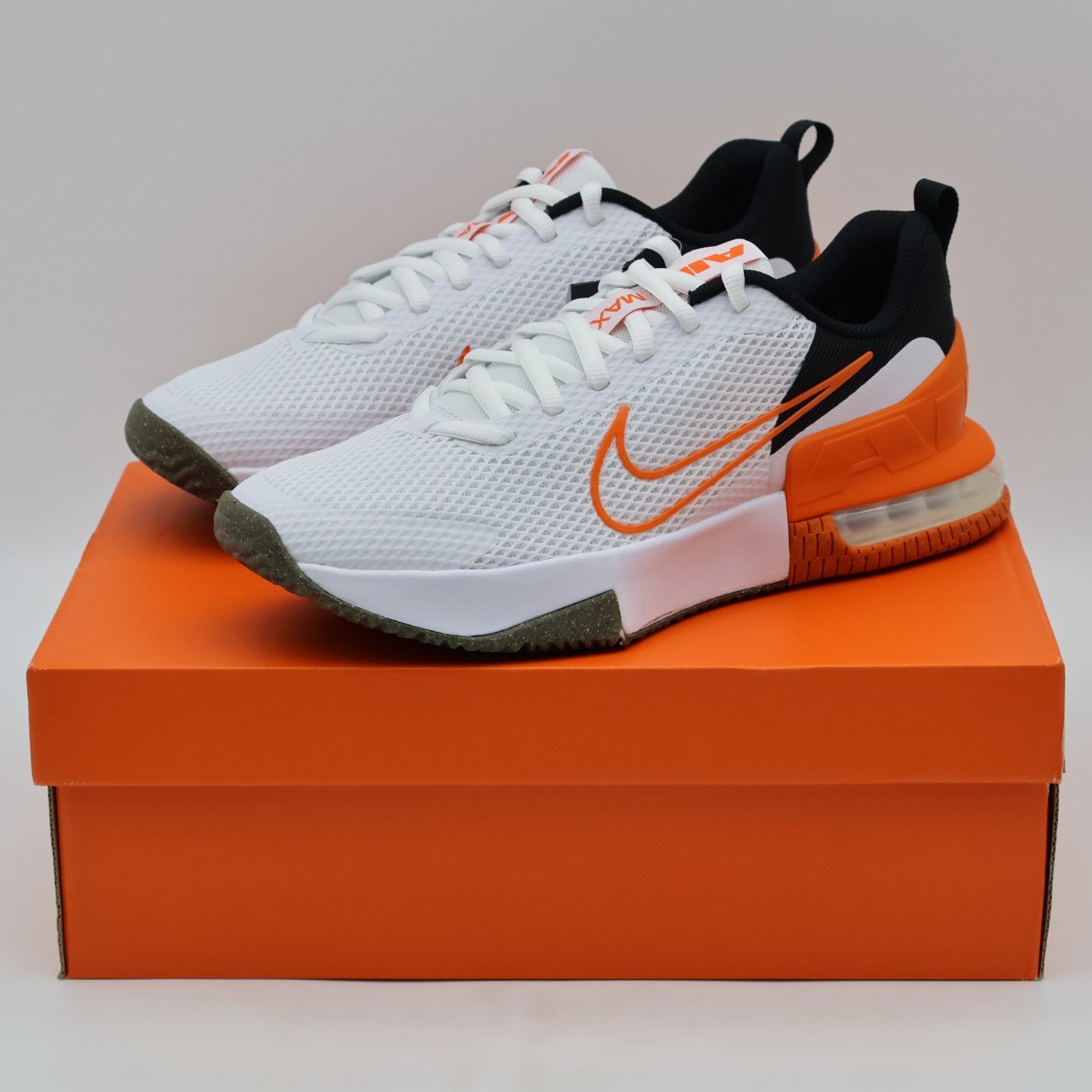 FQ1833-109 Nike Air Max Alpha Trainer 6 White Black Safety Orange (Men's)