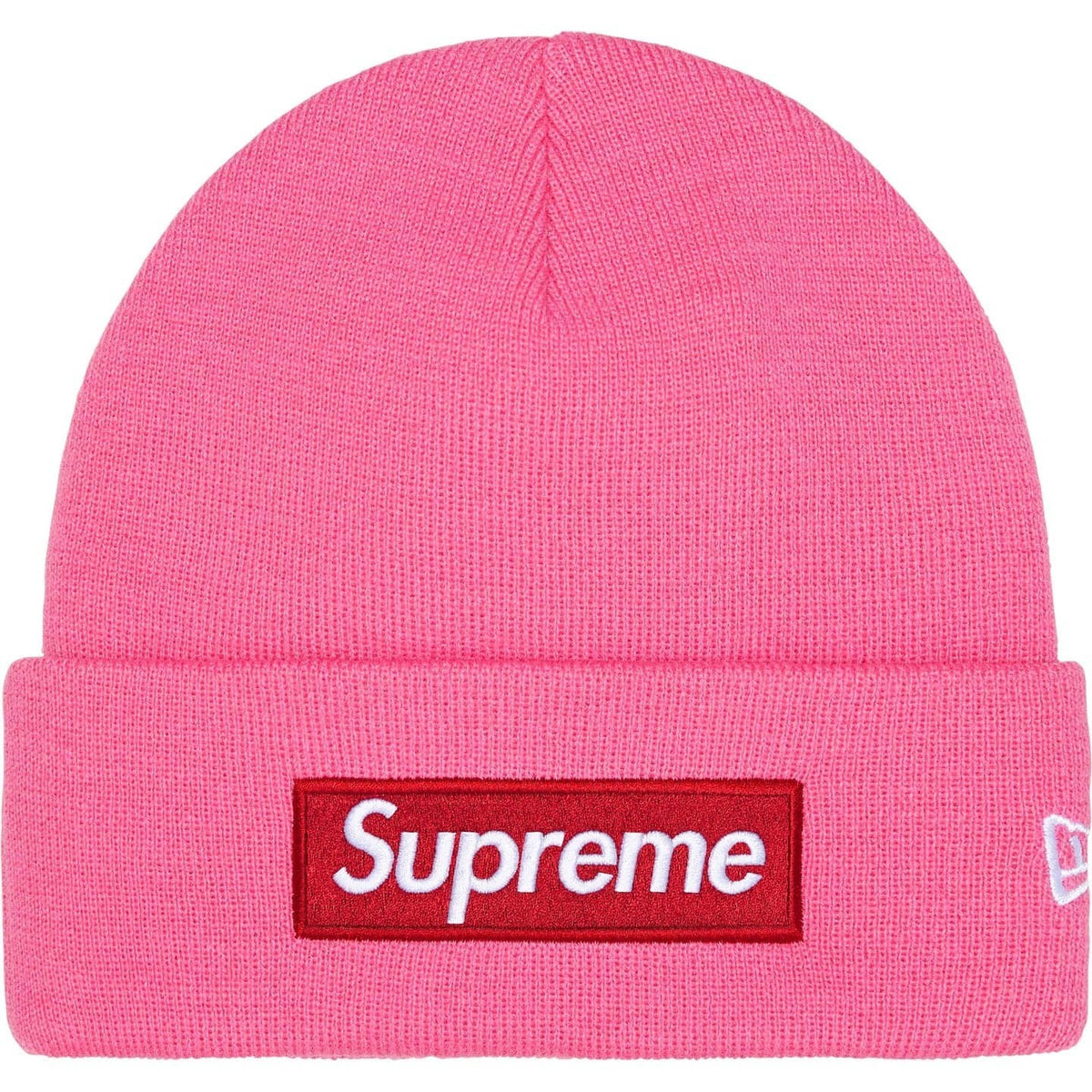 Supreme New Era Box Logo Beanie (25FW) Magenta