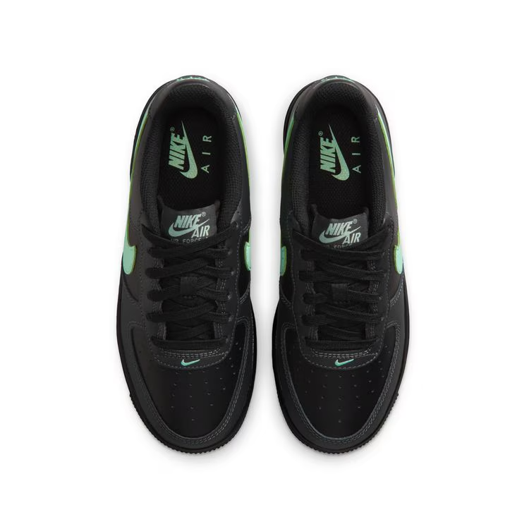 CT3839-018 Nike GS Air Force 1 Low "Black/Anthracite/Arctic Green" (Kids)