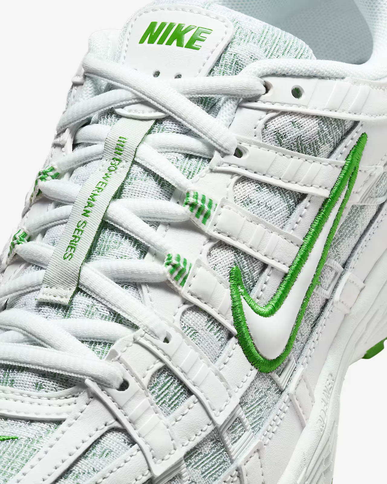 IH4482-100 Nike P-6000 Shoes Summit White Kelly Green Summit White (Women's)