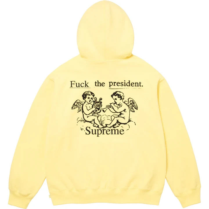Supreme President Hooded Sweatshirt Yellow