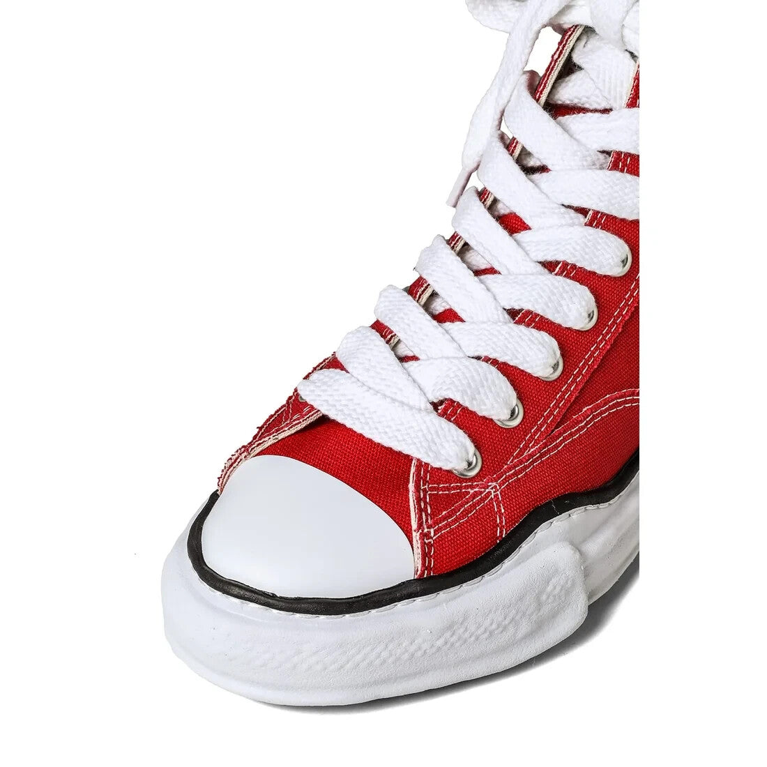 A01FW701-red Maison MIHARA YASUHIRO PETERSON Original Sole Canvas High-Top (Men'