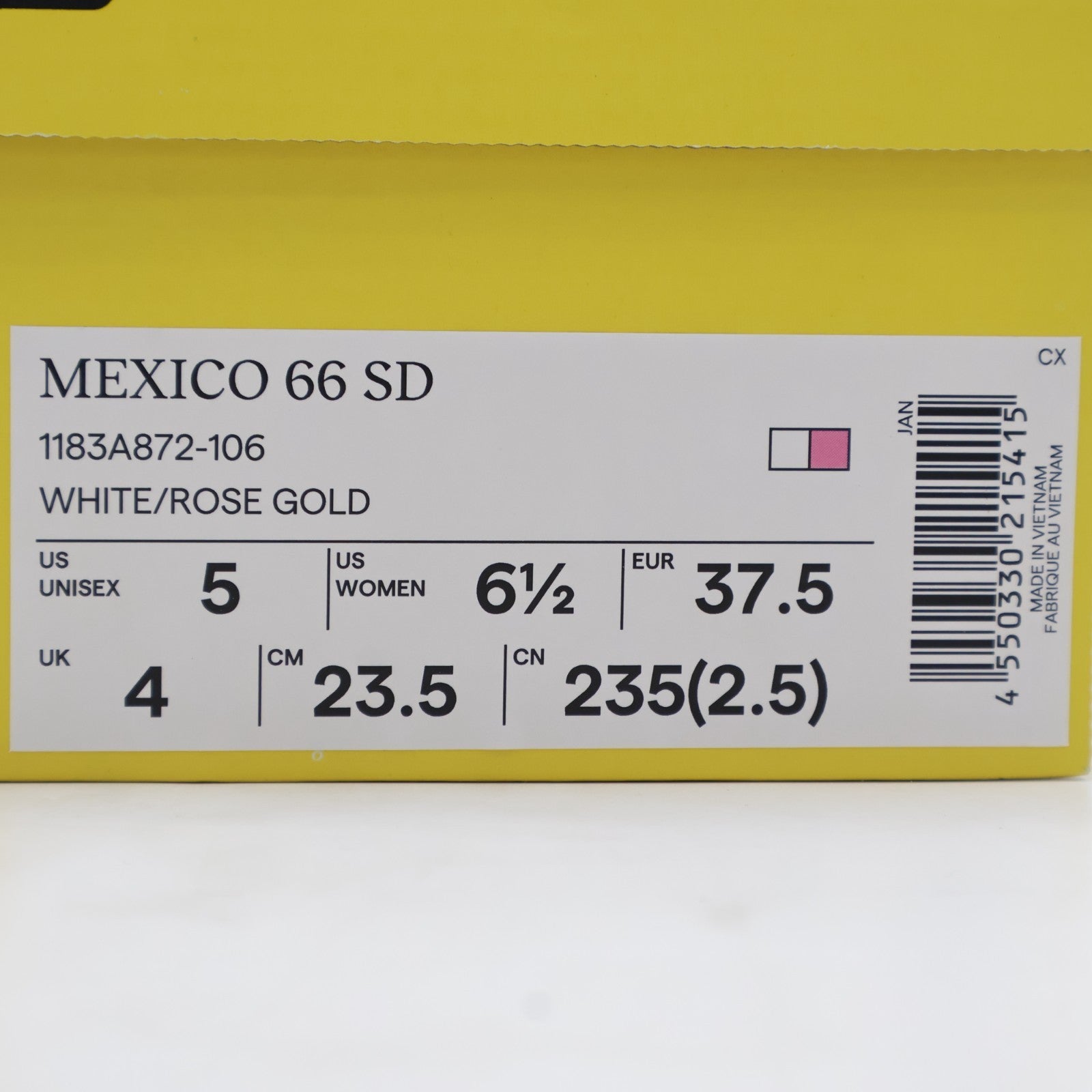1183A872-106 Onitsuka Tiger Mexico 66 SD White Rose Gold (Men's)