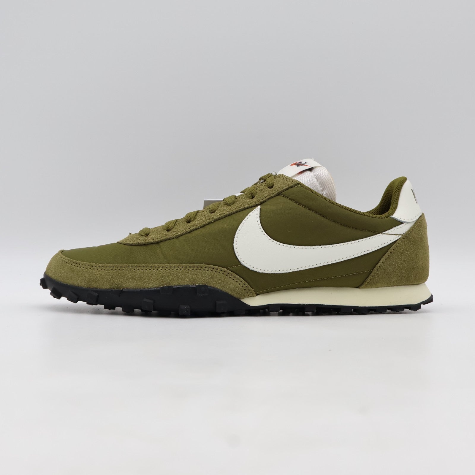 IM8658-300 Nike Waffle Racer Olive Flak Sail Coconut Milk Black (Men's)