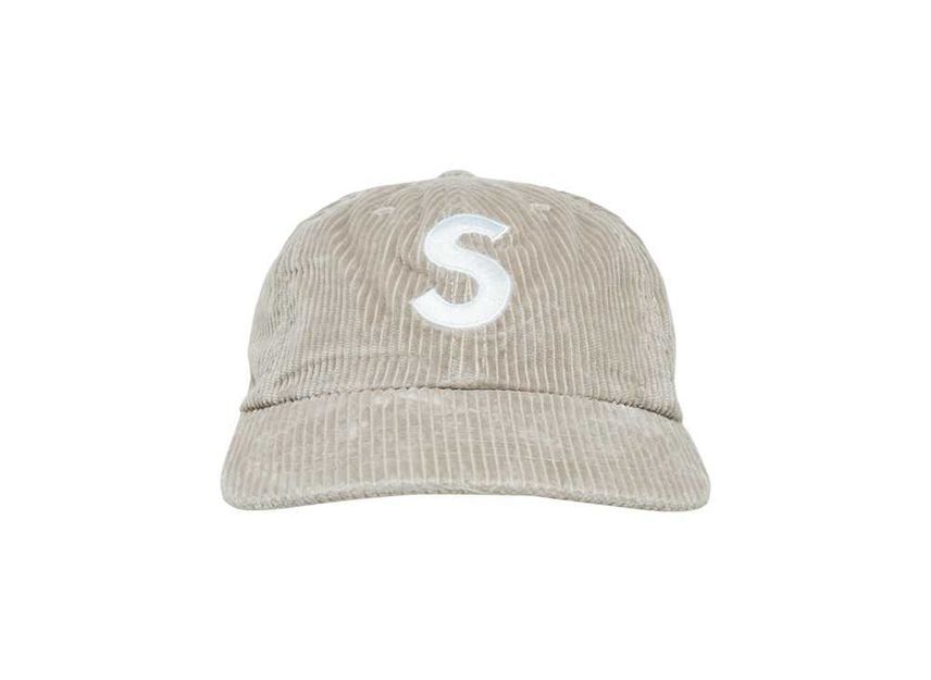 Supreme Corduroy S Logo 6-Panel Stone