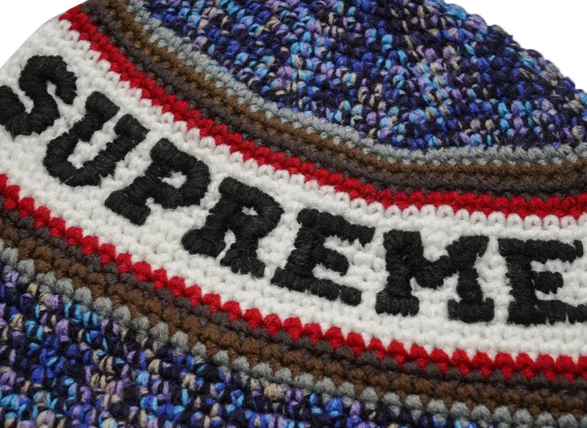 Supreme Knit Logo Crusher "Navy"