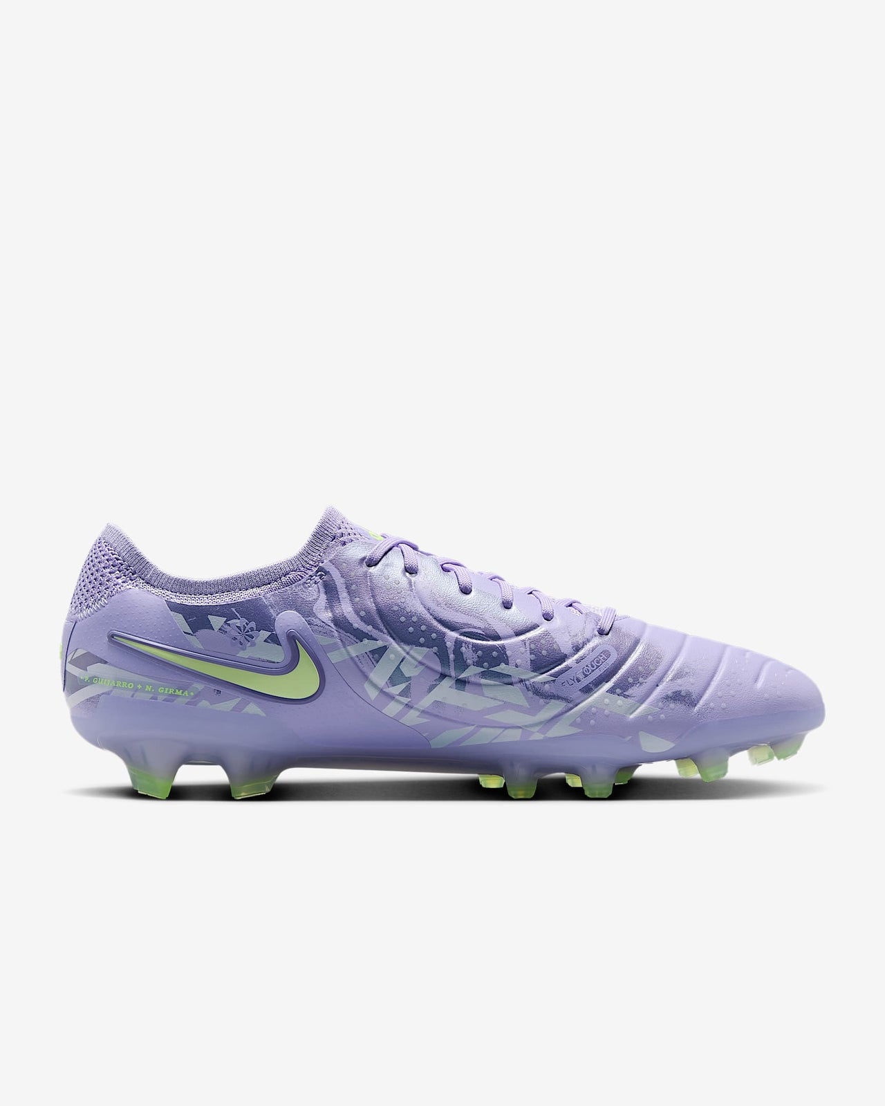 HF1592-500 Nike United Tiempo Legend 10 Elite Purple Agate Barely Volt (Men's)