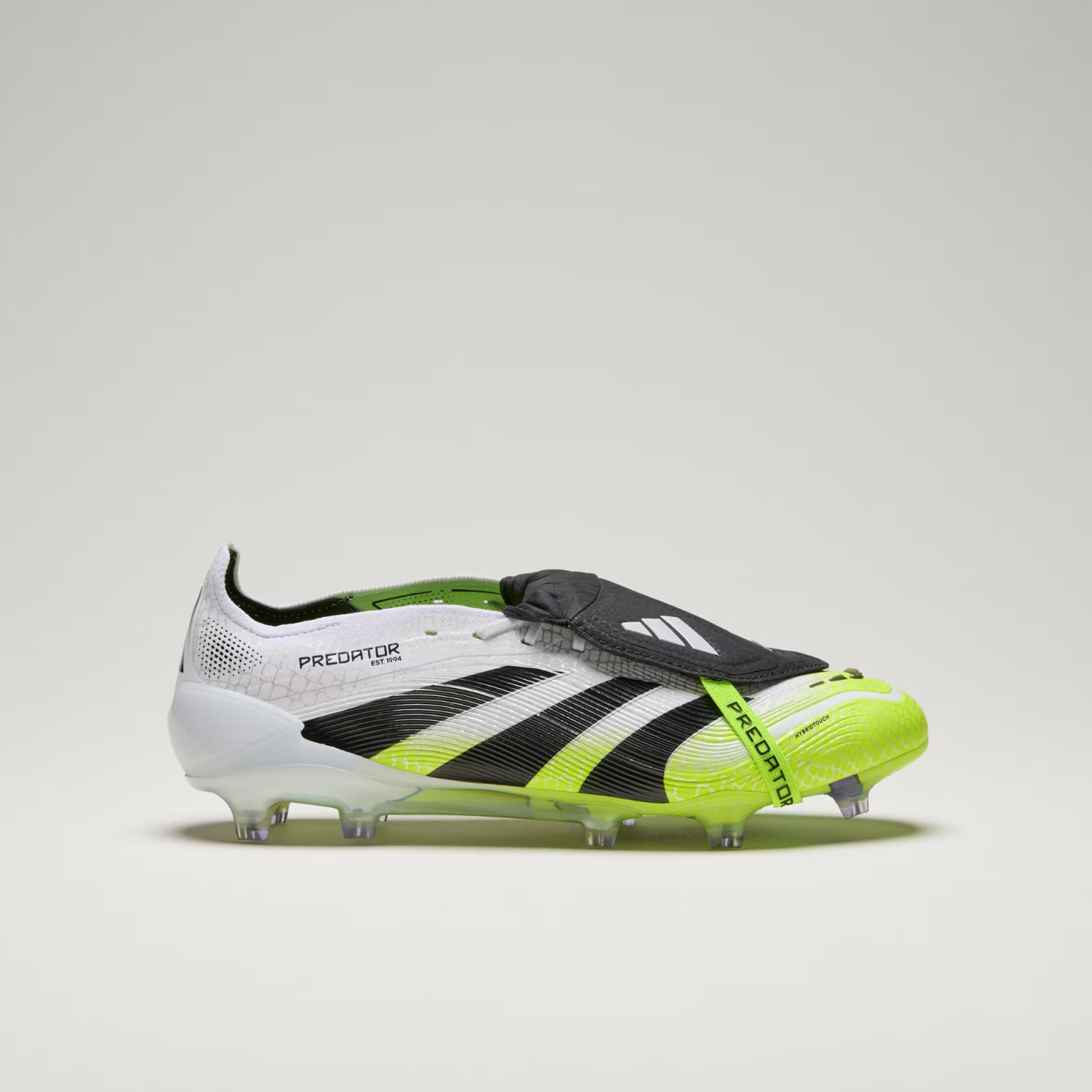 JI1092 adidas Predator Elite FT FG Cloud White Core Black Lucid Lemon (Men's)