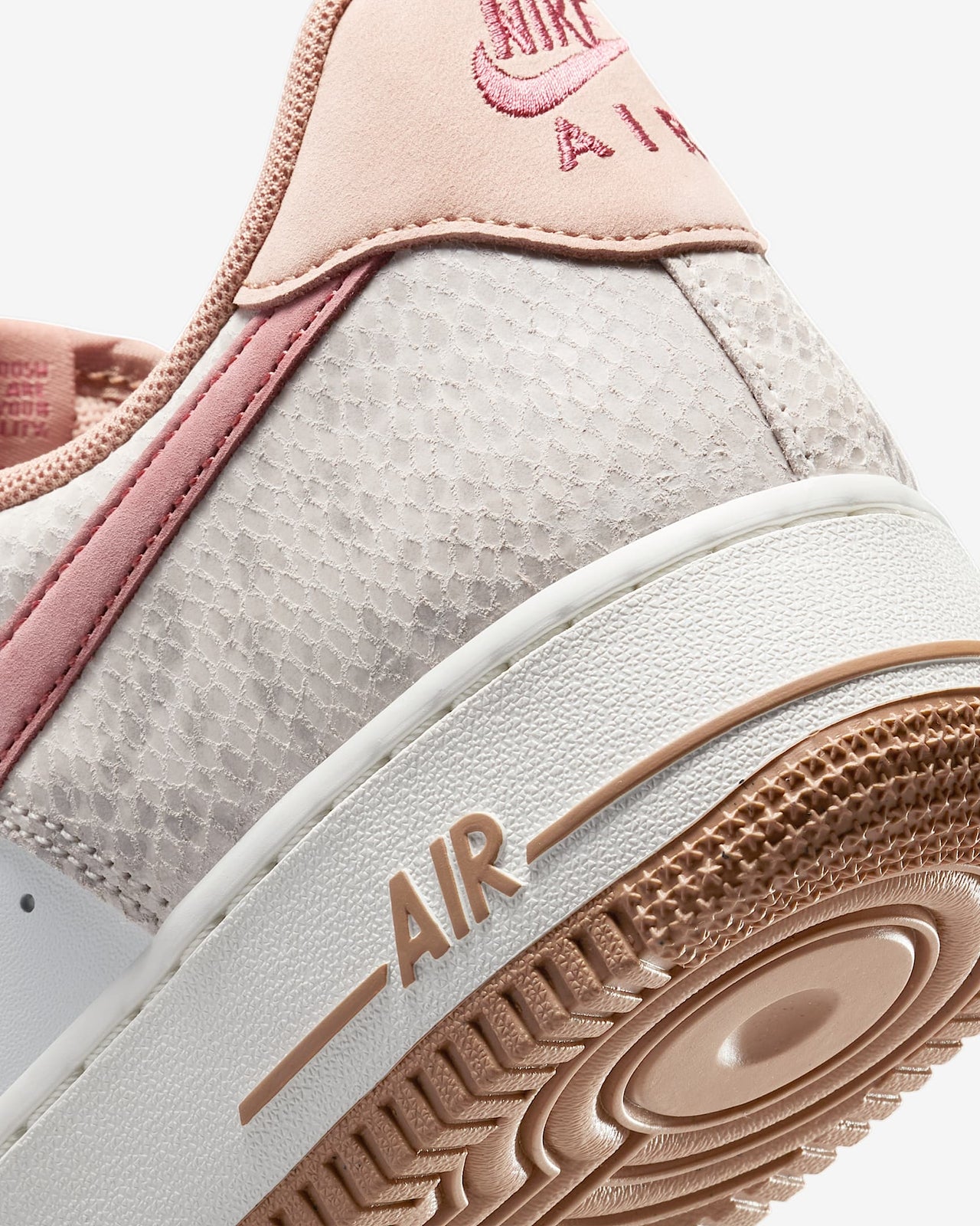 HF2898-100 Nike Air Force 1 Low Pink Snakeskin (Men's)