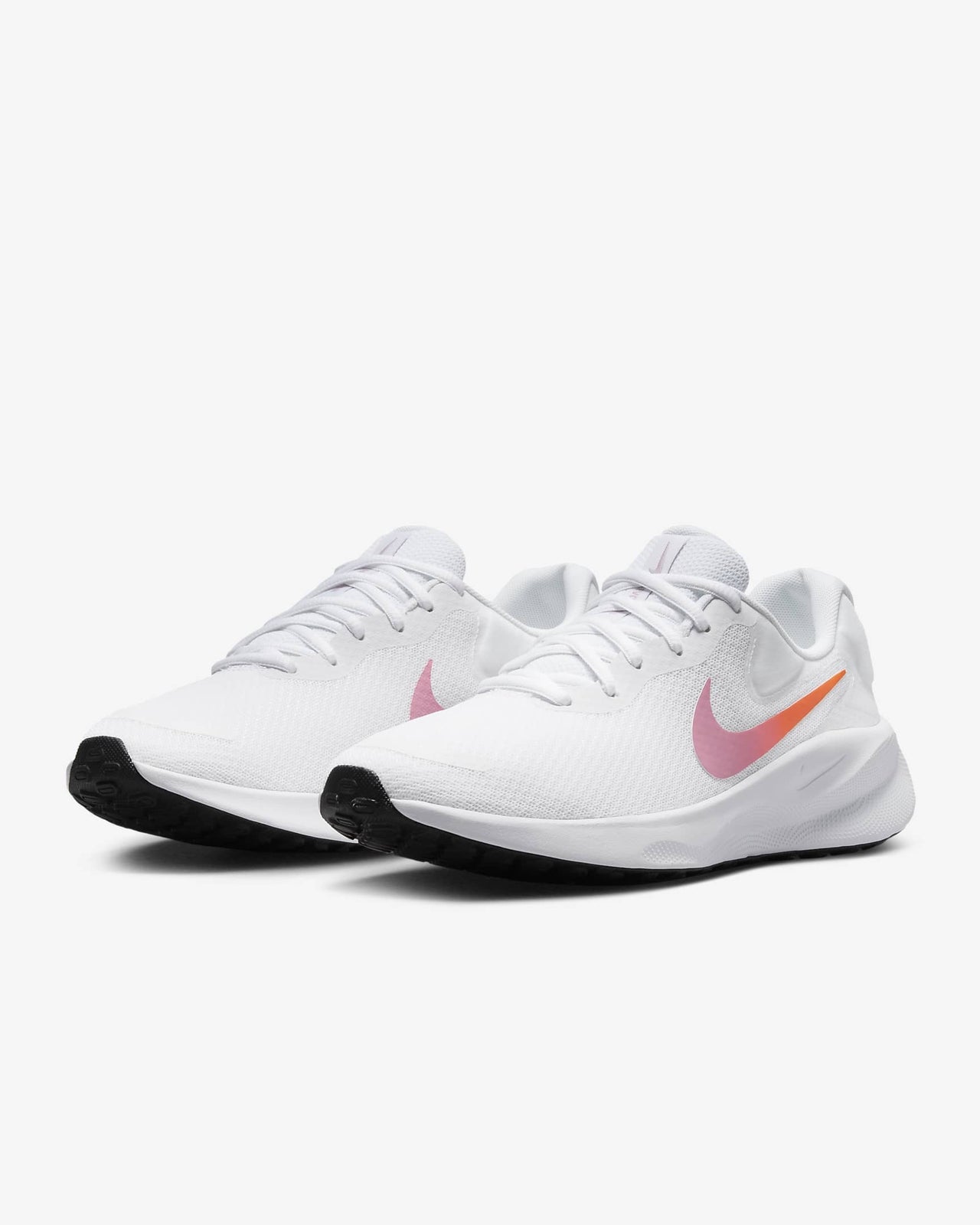 FB2208-104 Nike Revolution 7 White Beyond Pink Black Hyper Crimson (Women's)