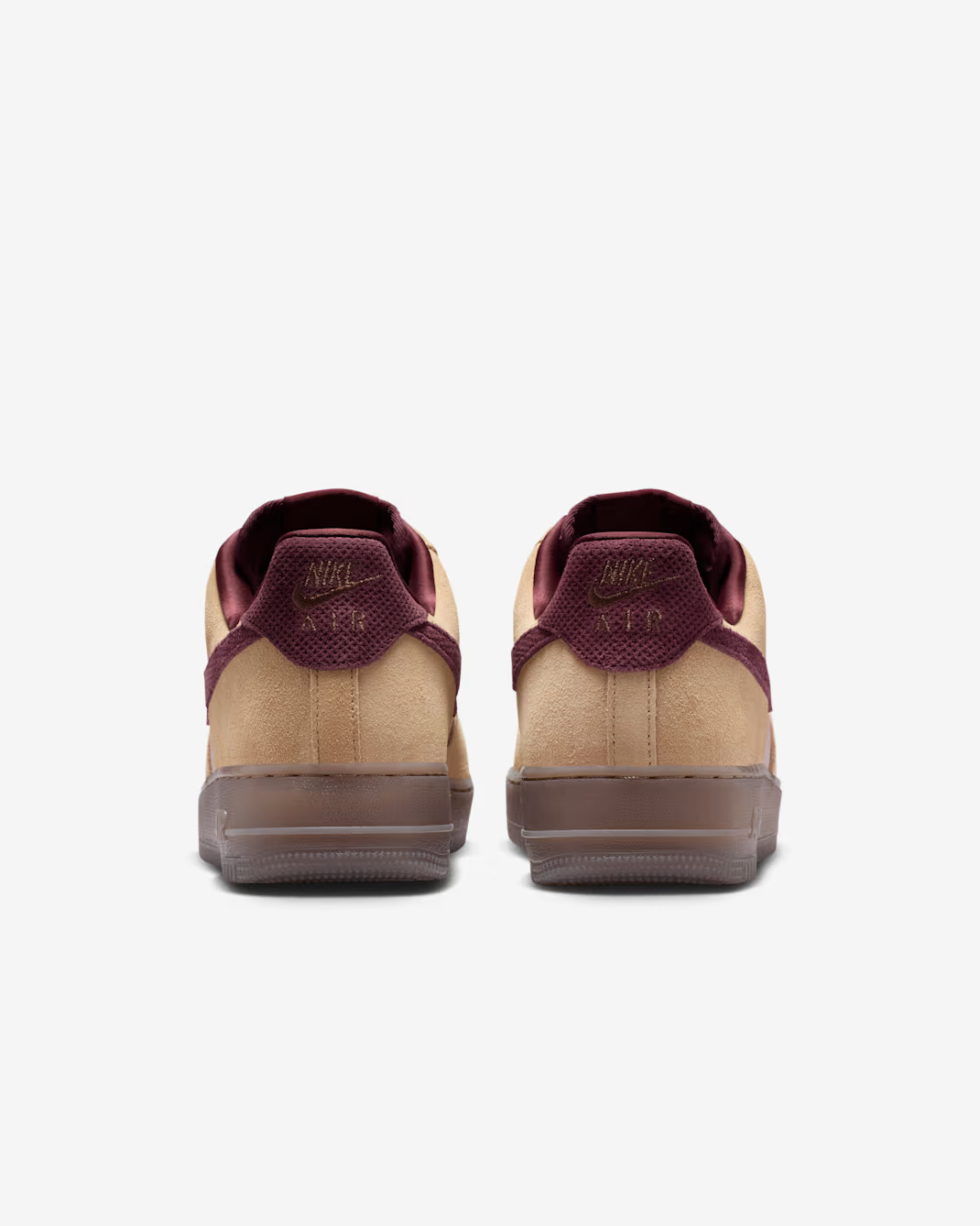 IQ3408-286 Nike Air Force 1 Low Linen Moon Particle Burgundy Crush (Men's)