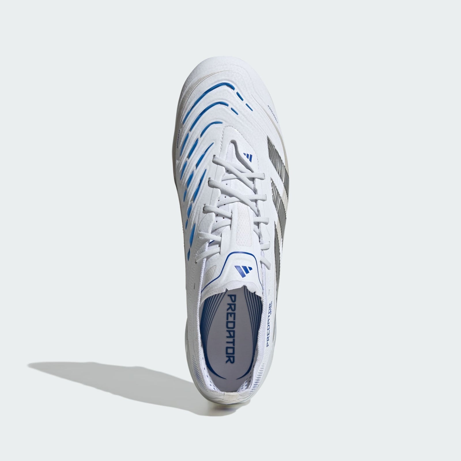 ID3879 adidas Predator Elite FG Cloud White Silver Metallic Bright Royal (Men's)