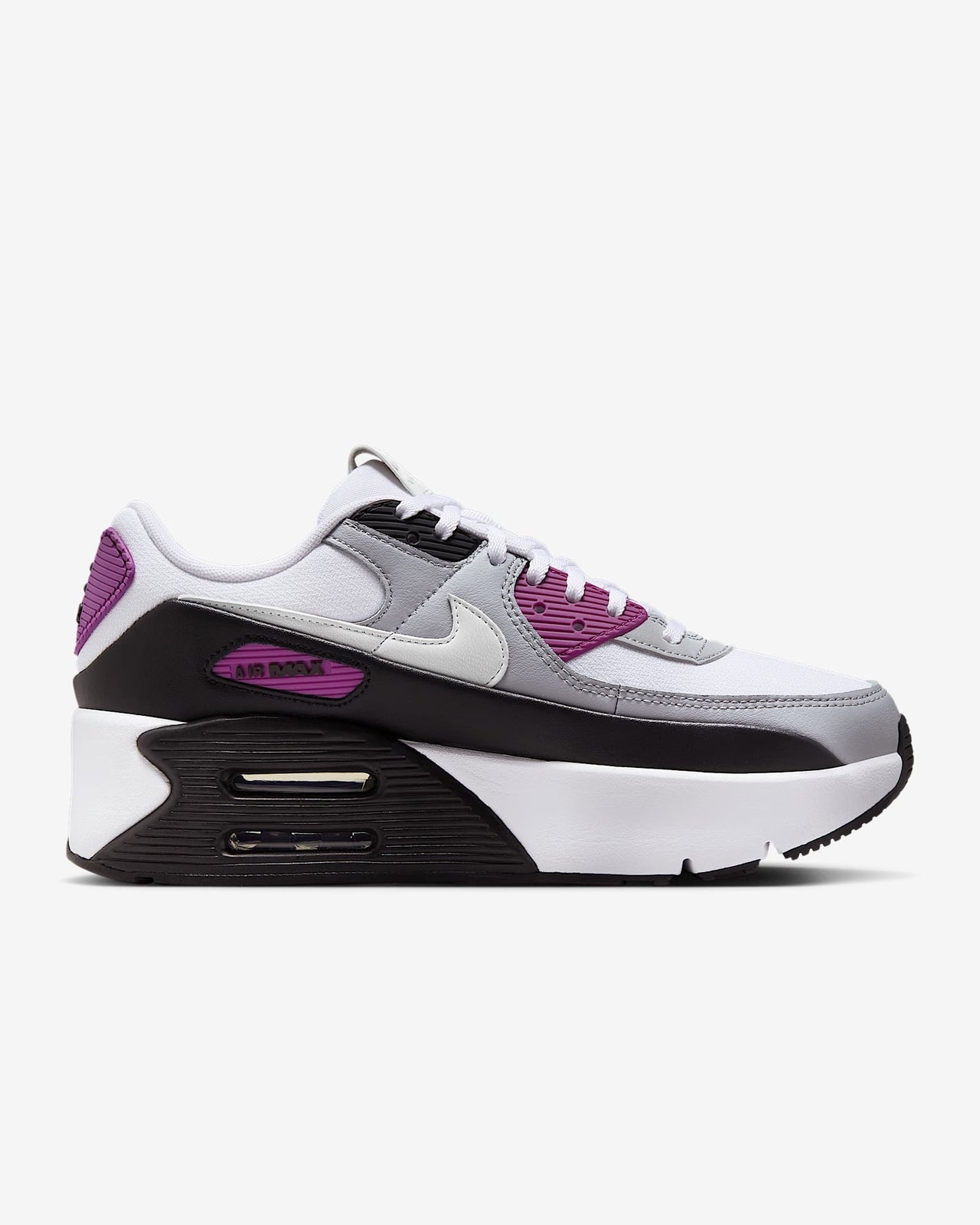 FD4328-109 Nike Air Max 90 LV8 White Bold Berry Wolf Grey Photon Dust (Women's)