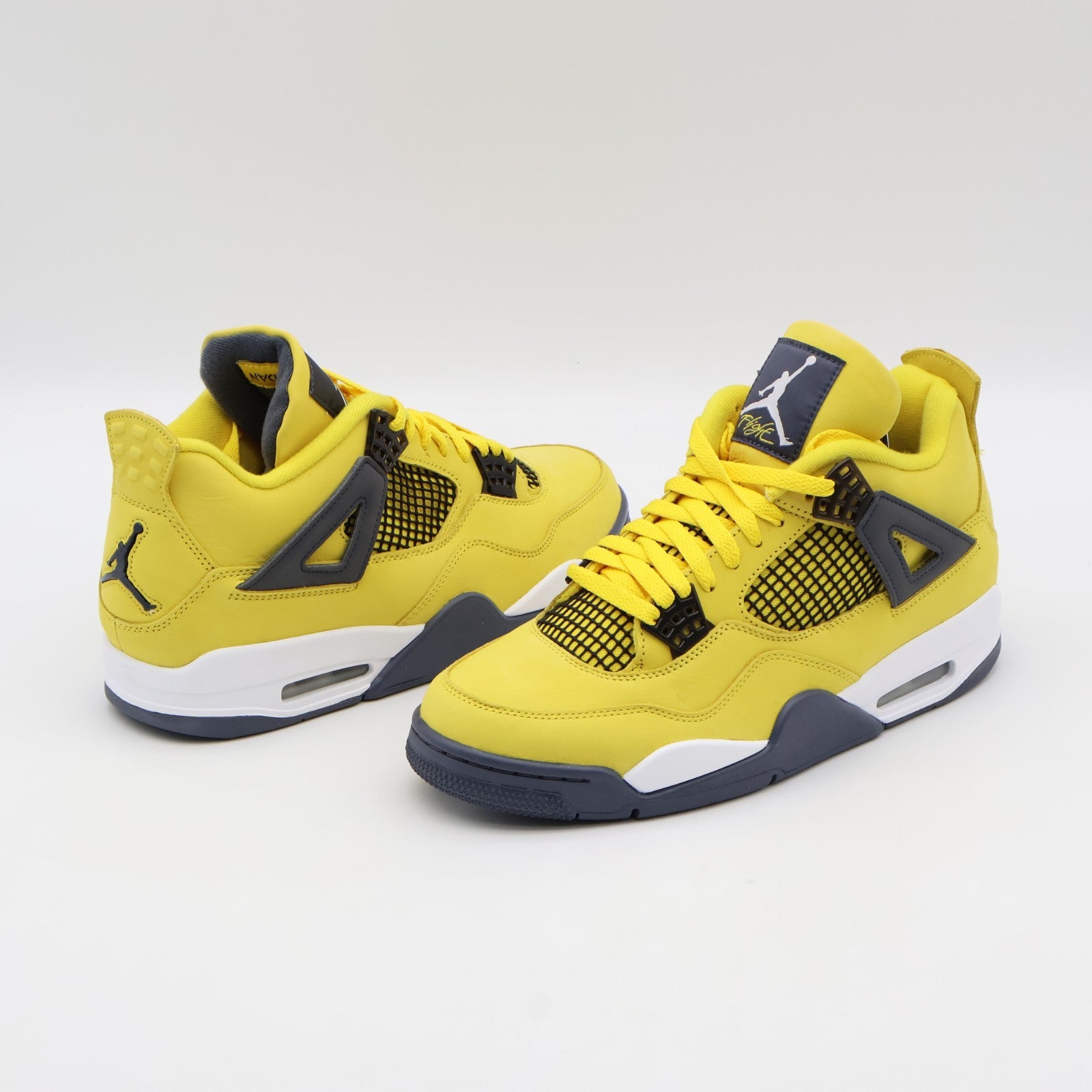 CT8527-700 Nike Air Jordan 4 Retro Lightning Thunder Tour Yellow Grey (Men's)