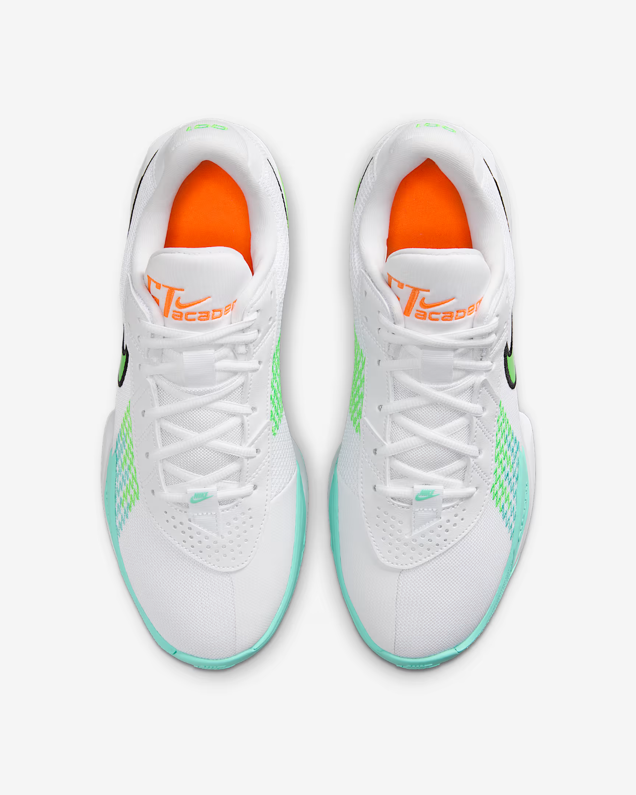 FB2598-107 Nike GT Cut Academy White Bleached Turquoise Black (Men's)