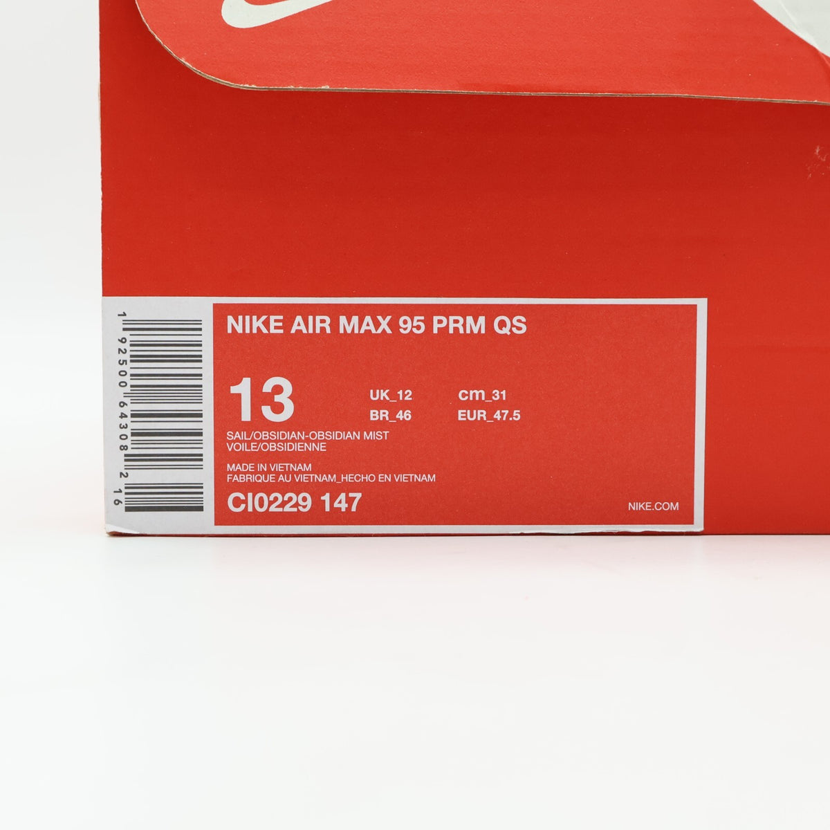 CI0229-147 Nike Air Max 95 Just Do It Mt. Fuji (Men's)