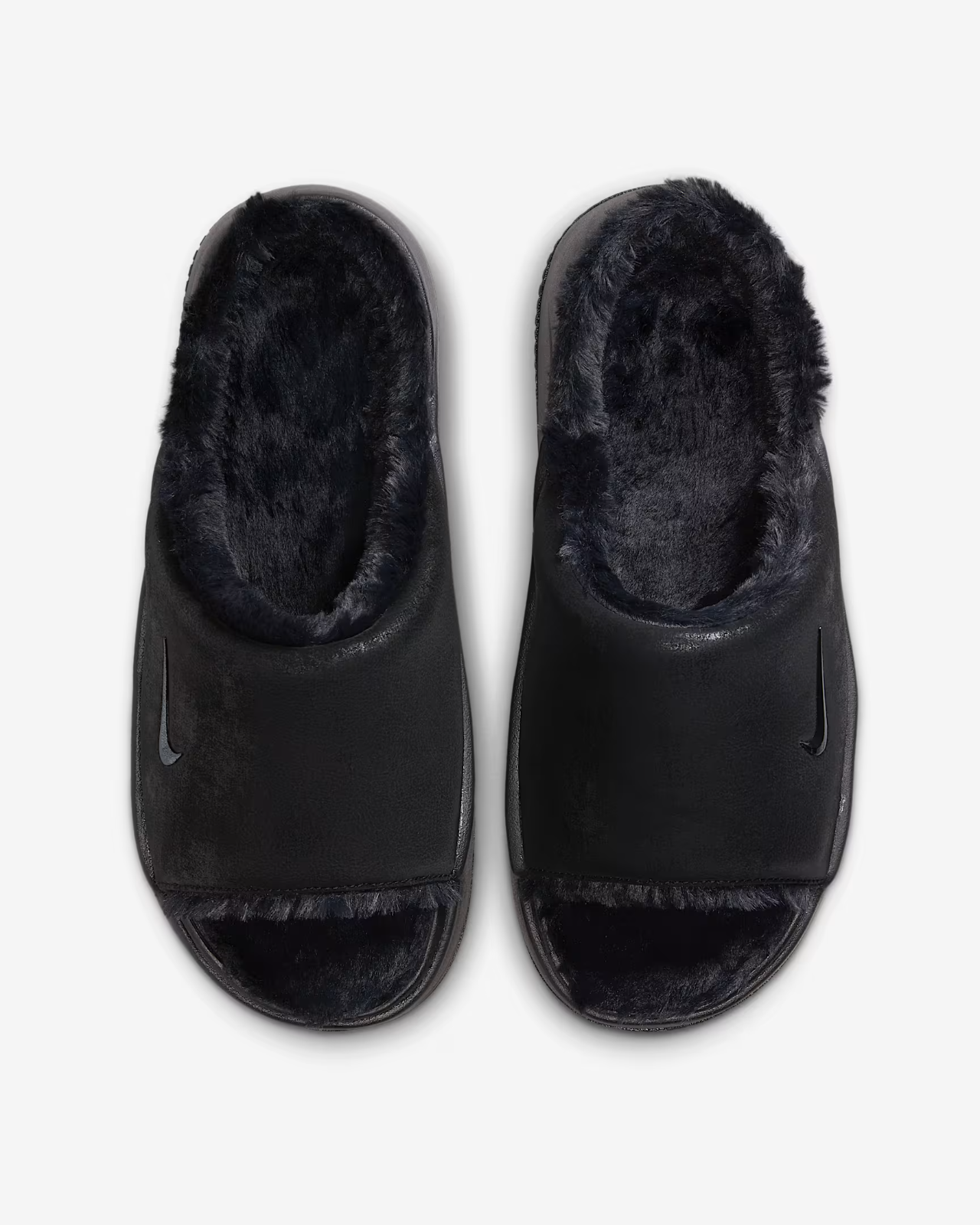 HV8560-001 Nike Calm Elevation Fur Slides Black (Women's)