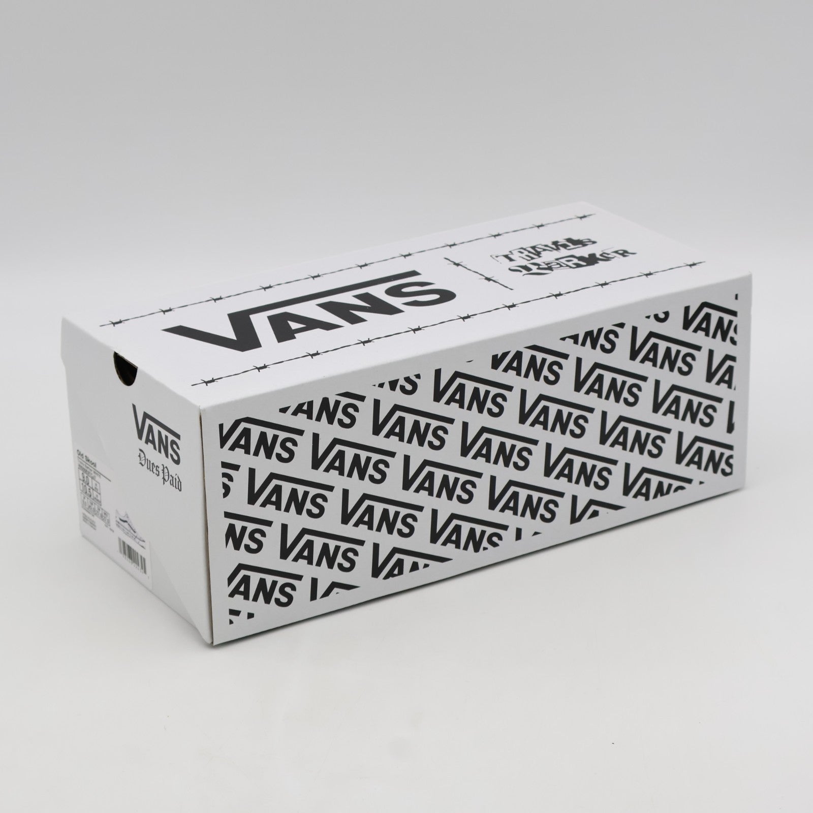 VN000E9TCJ7 Travis Barker Ã Vans Old Skool "Dues Paid/White" (Men's)