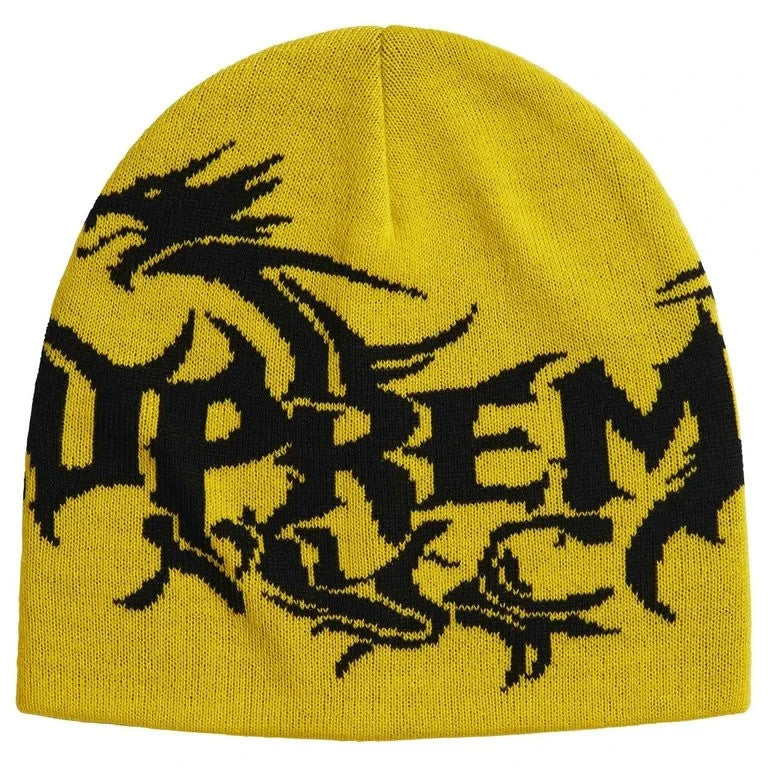 Supreme Dragon Beanie Yellow
